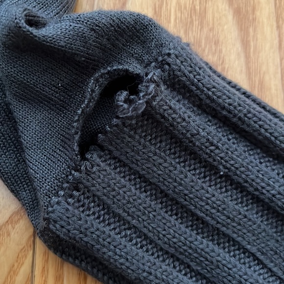 Grey And Black Cowl Neck Sweater - Picture 6 of 6